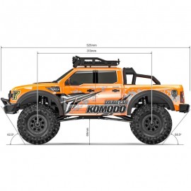 Gmade Komodo GS02F Double Cab TS 1/10 4WD Rock Crawler Kit