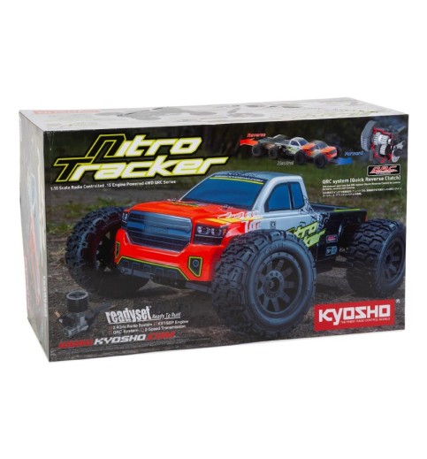 Kyosho Nitro Tracker 1/10 4WD QRC Engine Powered Monster Truck Readyset