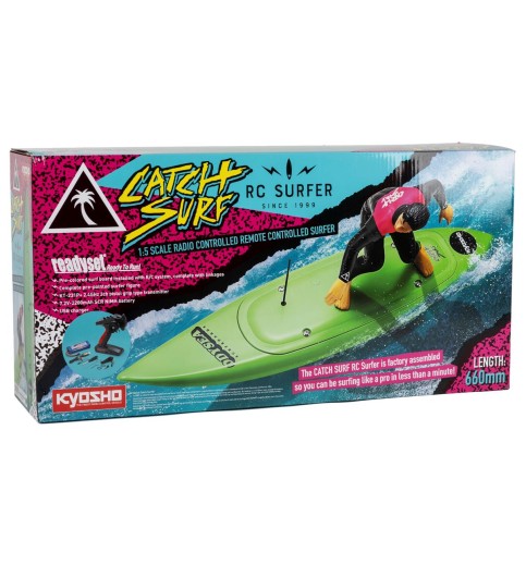 Kyosho RC Surfer 4 Electric Surfboard (Catch Surf) w/KT-231P+ 2.4GHz Transmitter, Battery & Charger