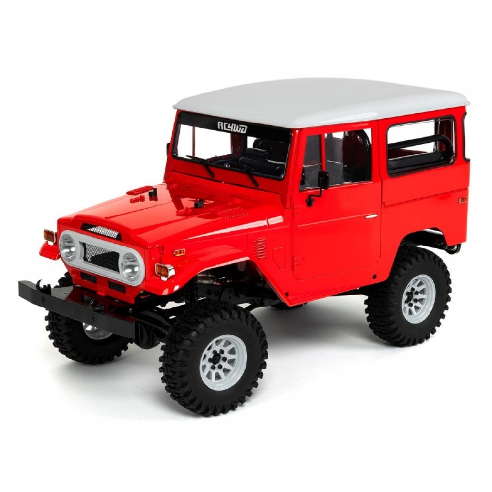 RC4WD Gelande II RTR 1/10 Scale 4WD Crawler w/Cruiser Body Set (Red) & 2.4GHz Radio