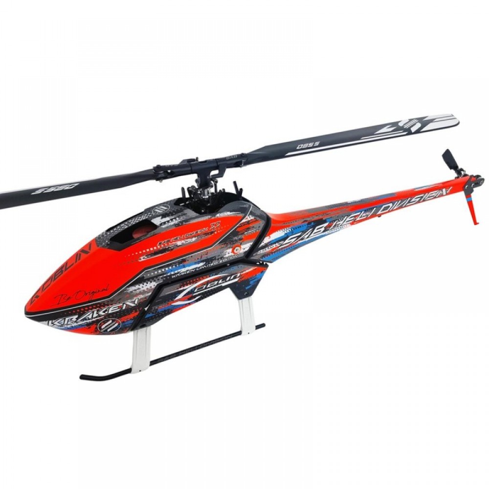 SAB Goblin 580 Kraken Electric Helicopter Kit (Orange) w/Main & Tail Blades